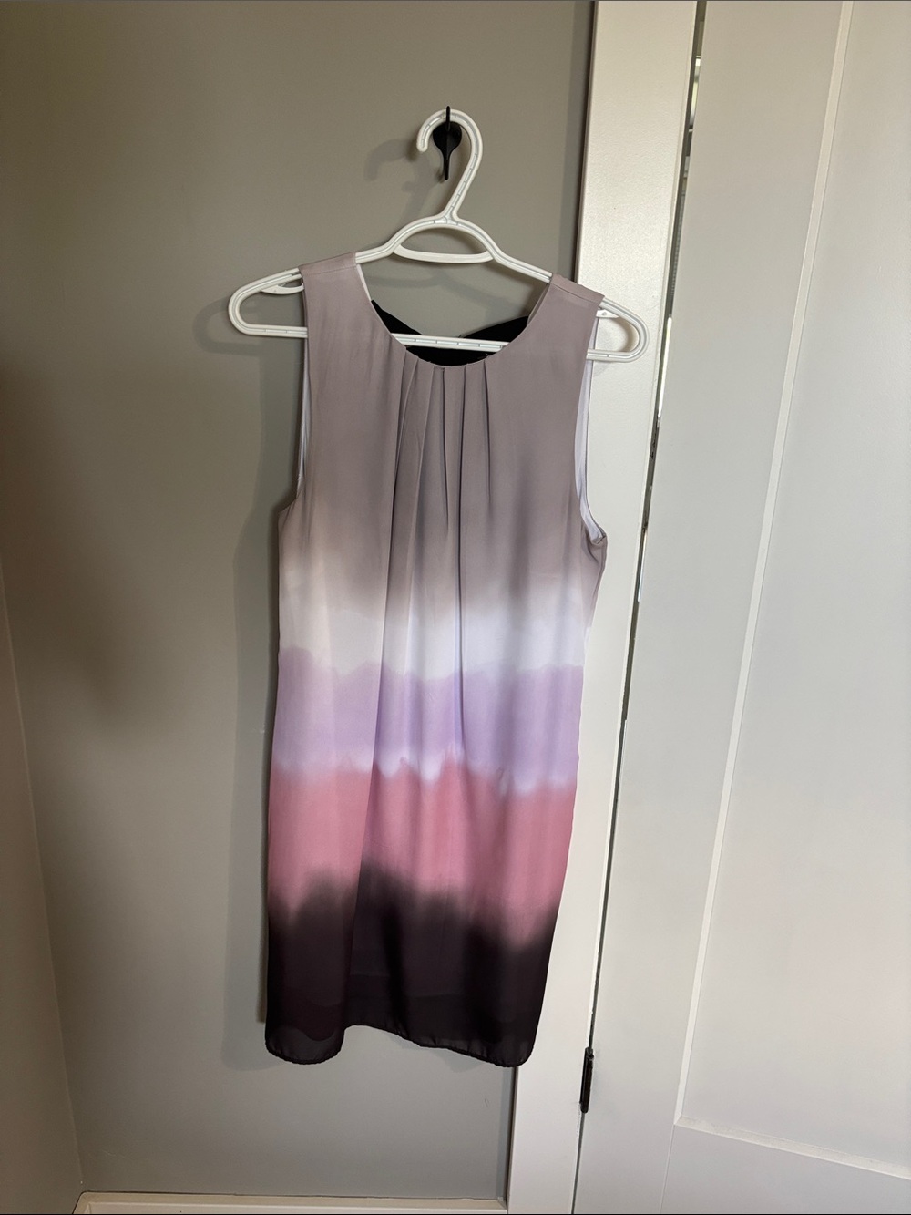 H&M Sleeveless Ombre Shift Dress in Lavender, Pink and Black